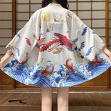 Veste Kimono Vintage Blanche