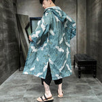 Veste Longue Kimono Turquoise