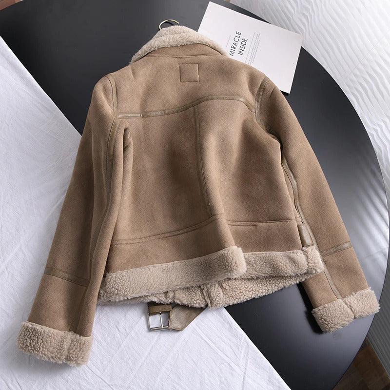 Femme Veste shearlng et cur végétal avec doublure en sherpa | Femme Femme Veste shearlng et cur végétal avec doublure en sherpa | Femme