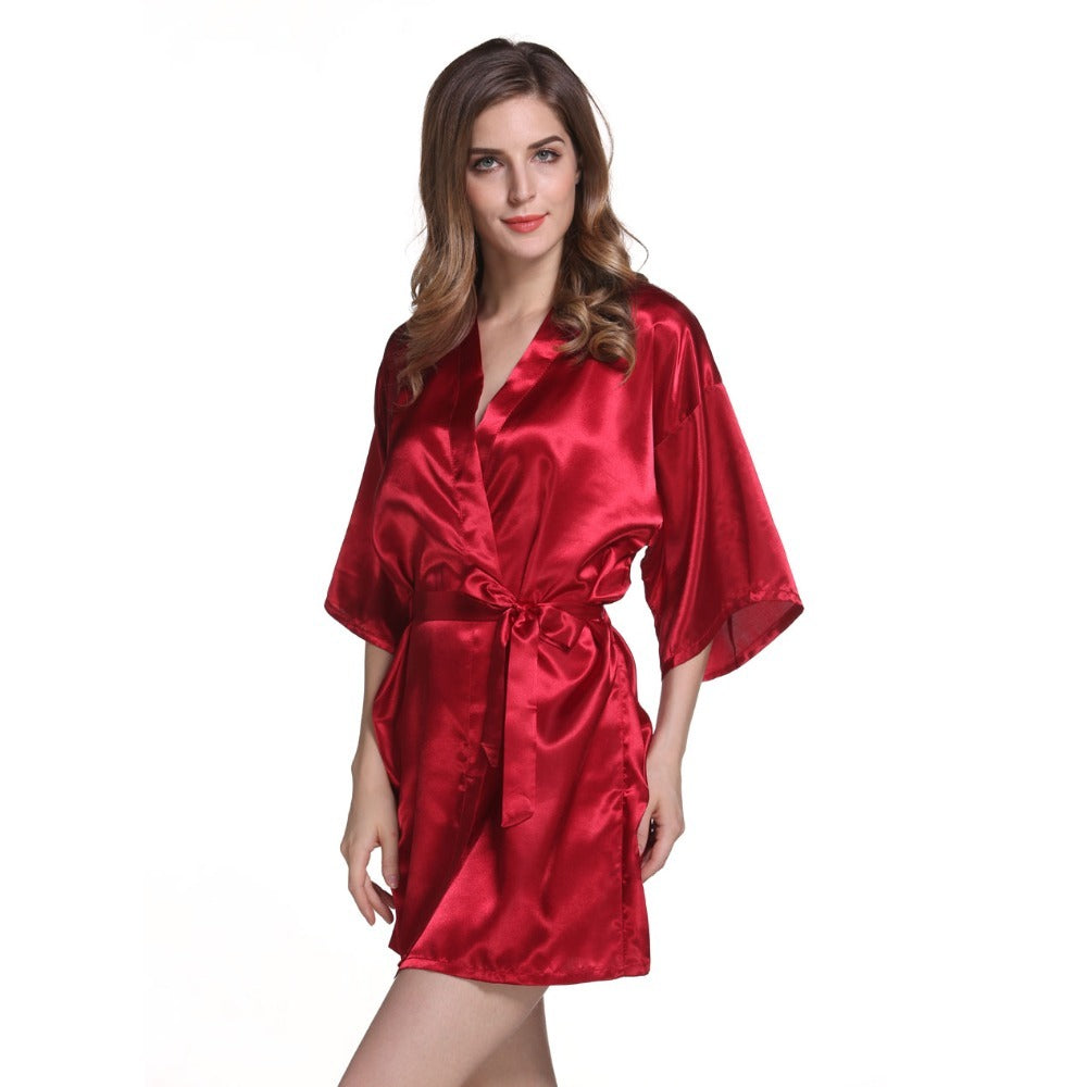 Veste Kimono Femme Rouge Sexy