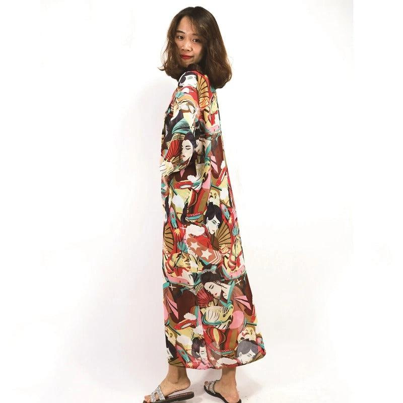 Veste Kimono Japonais Grande Taille Stylé