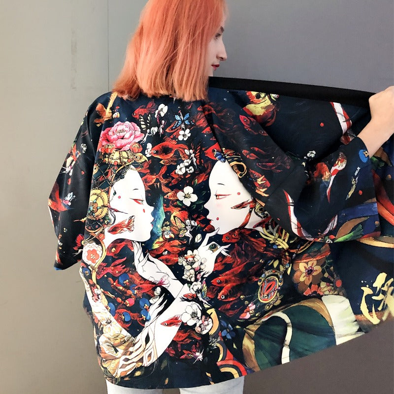 Veste Kimono Soeur Geisha Design