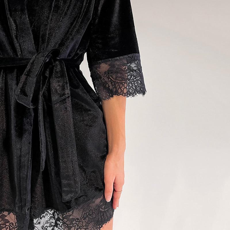 Veste Kimono Velours Design