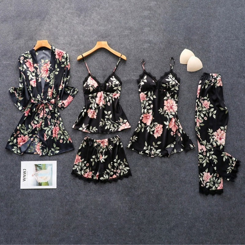 Kimono Noir Lingerie