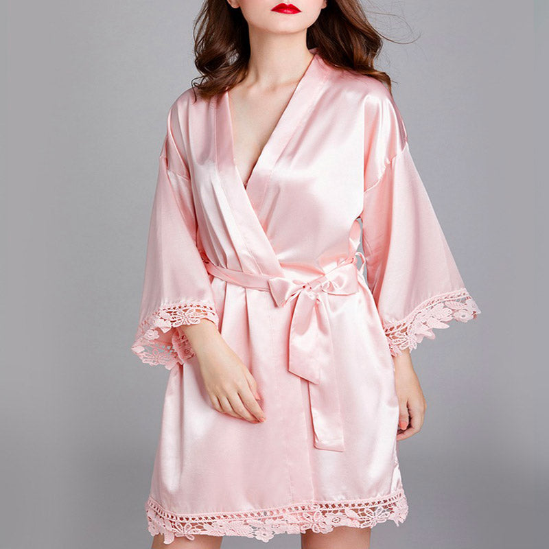 Kimono de Nuit Rose Femme