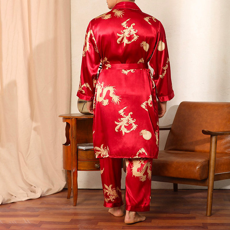 Peignoir Kimono Rouge
