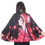 Veste Kimono Geisha Fleurie